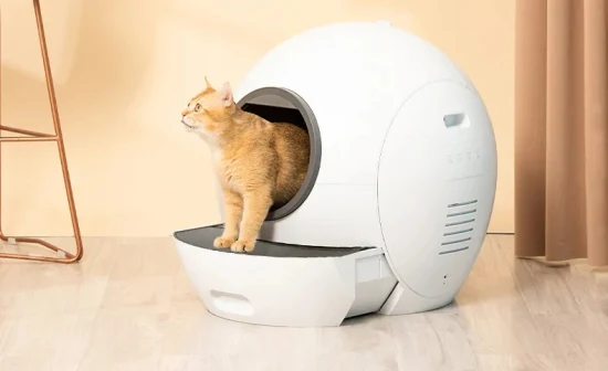 High Efficient Cleaning Super Quiet Smart WiFi Cat Litter Box Intelligent Self Cleaning Cat Litter Tray Automatic Cat Toilet Wholesale