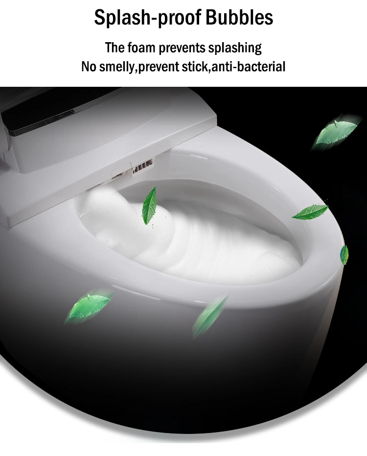 Modern Bathroom Intelligent Heated Smart Toilet with Foot Sensor Flush