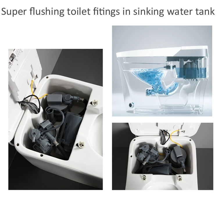 Factory Direct High Grade Automatic Open &amp; Flushing Intelligent Toilet with Sensor