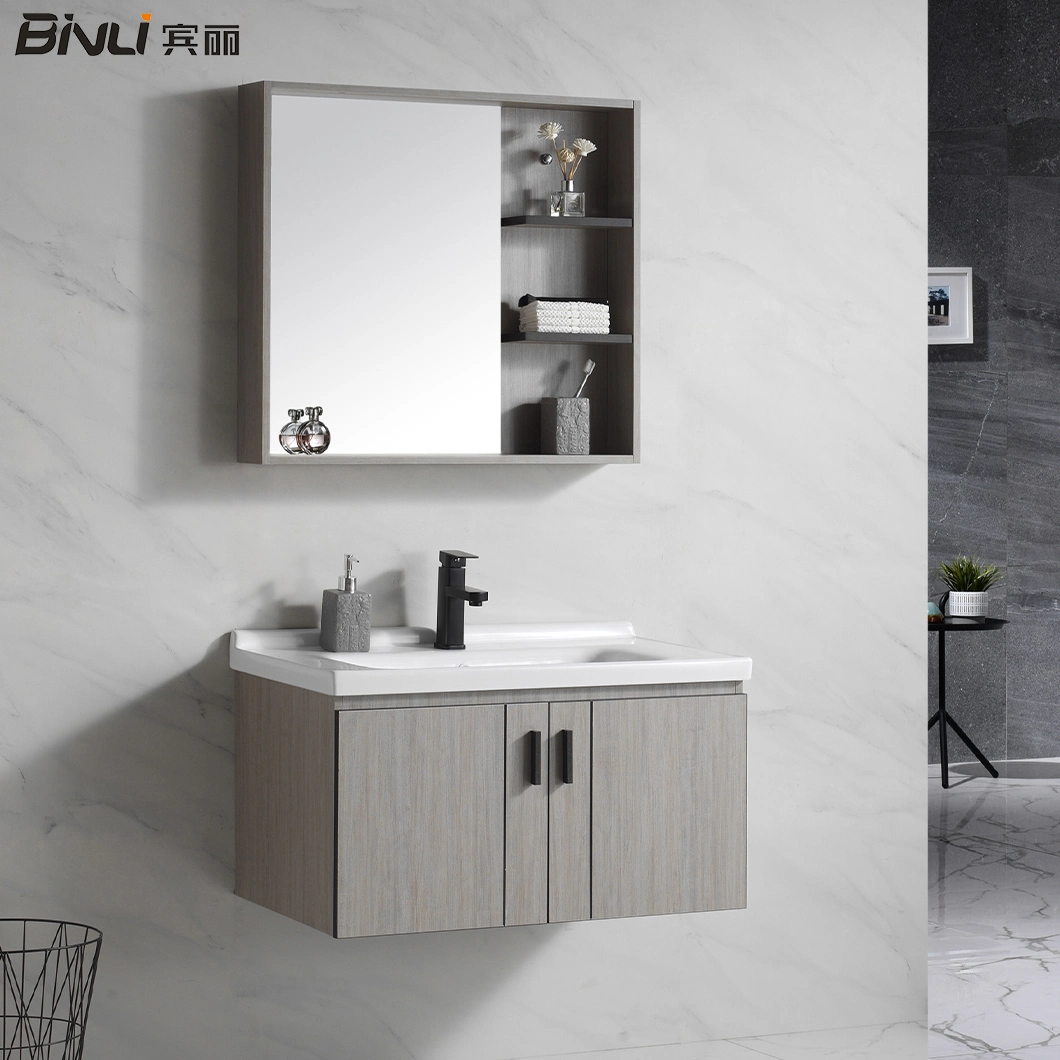 Best Selling Ceramic Basin Bathroom Vanities Furniture Wooden Bathroom Cabinet