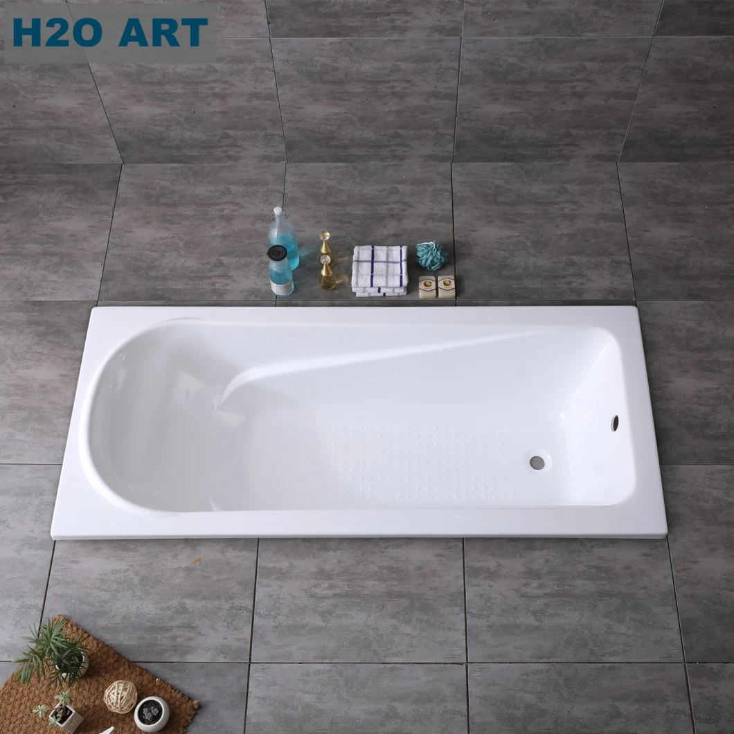 High Quality Drop in Simple Acrylic Bathtub Built in European Style